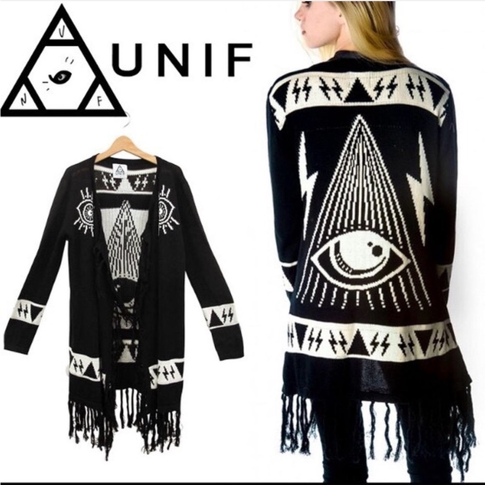 UNIF Psychic Poncho Sweater Cardigan